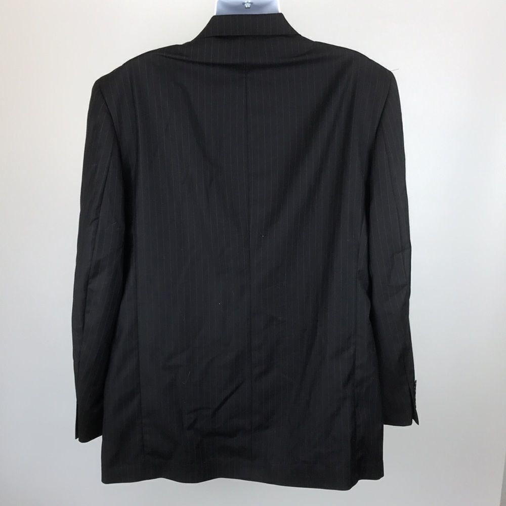 Andrew Fezza Super 100’s Wool Pinstripe Blazer Jacket - Picture 2 of 8